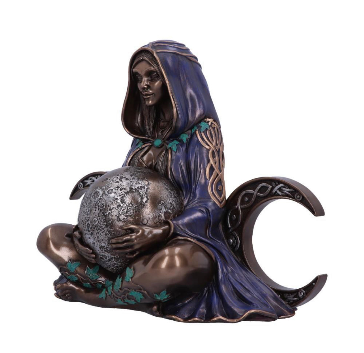 Triple Moon Goddess Art Statue 31cm