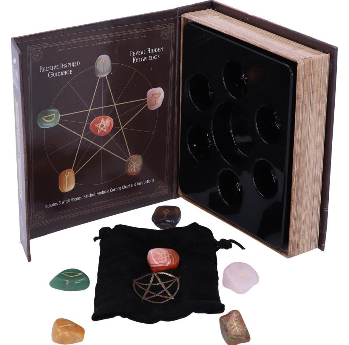 Salem's Spell Kit Set of Six Witches Wellness Stones in Decorated Box