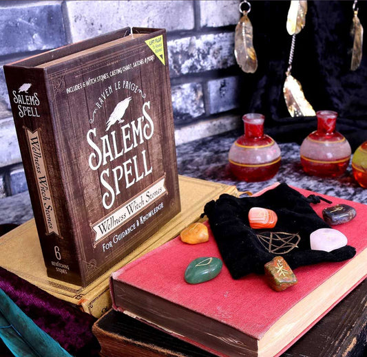 Salem's Spell Kit Set of Six Witches Wellness Stones in Decorated Box