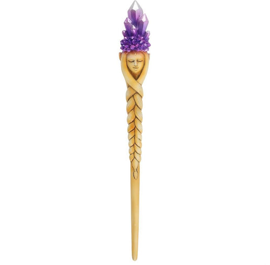 PURPLE CRYSTAL GODDESS WAND