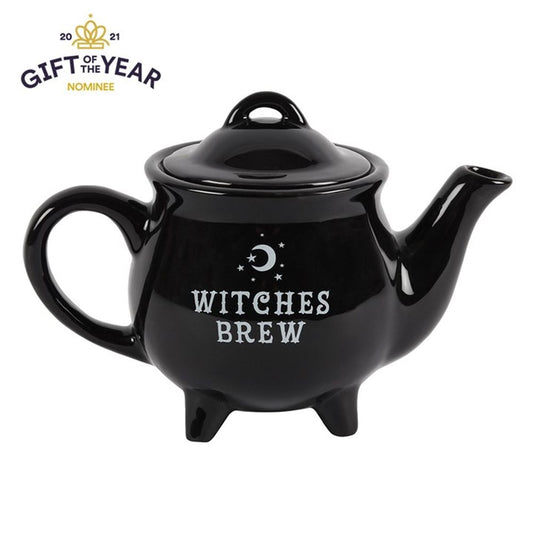 Witches Brew Black Ceramic Tea Pot