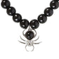 Spider Black Obsidian Beaded Bracelet