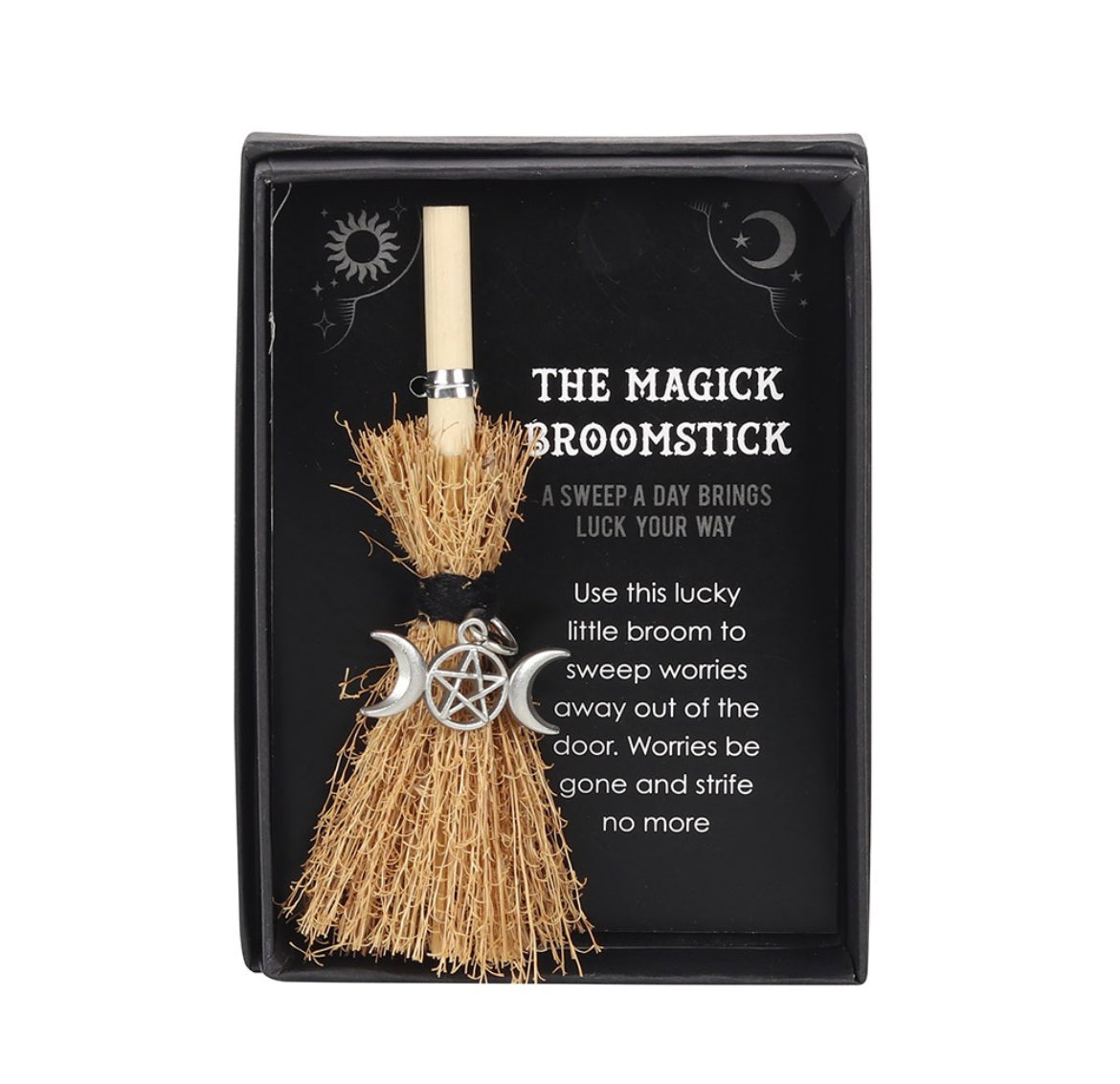 TRIPLE MOON MINI MAGICK BROOMSTICK