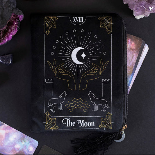 The Moon Tarot Card Zipper Bag