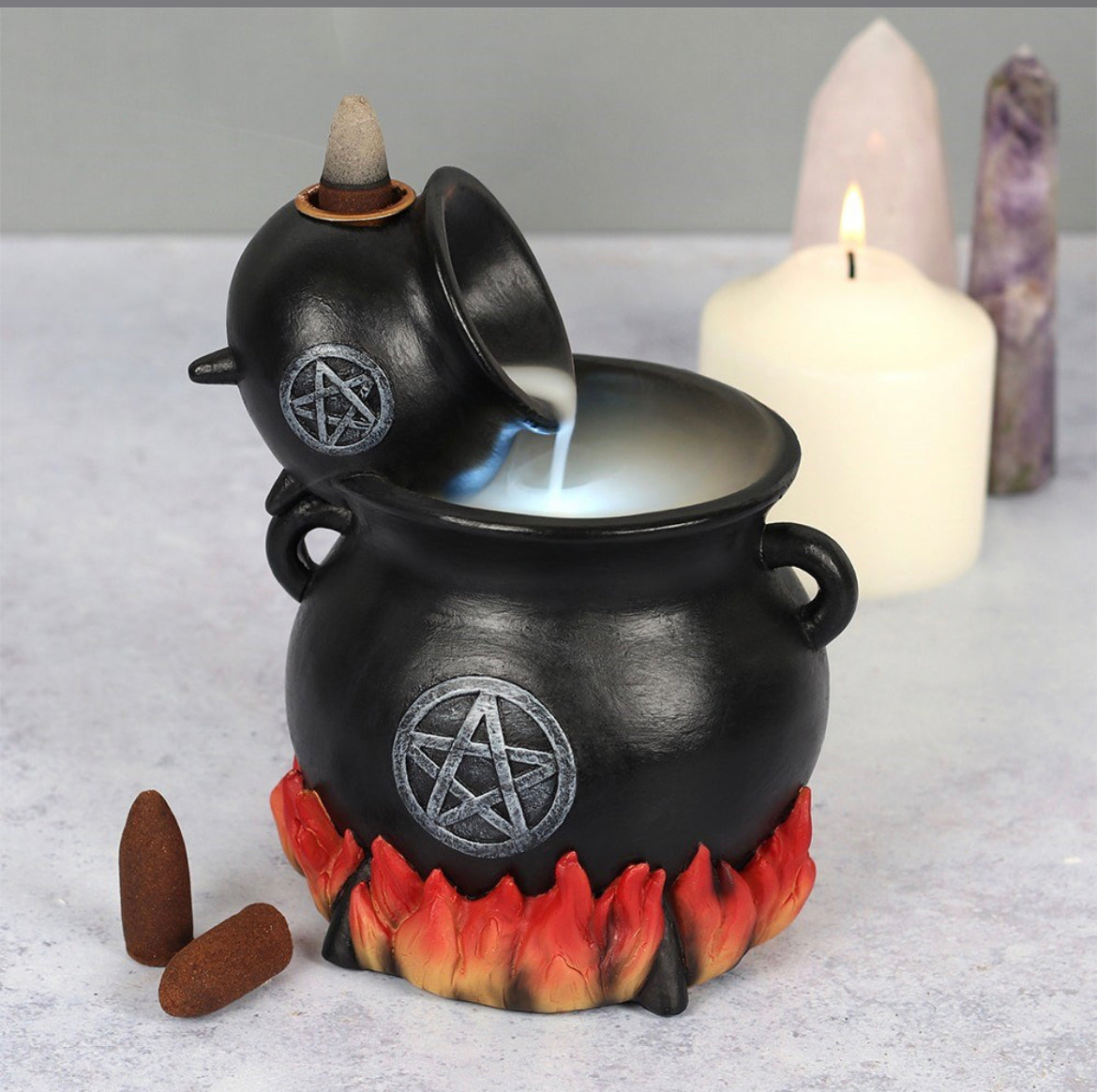 Pouring Cauldrons Backflow Incense Holder