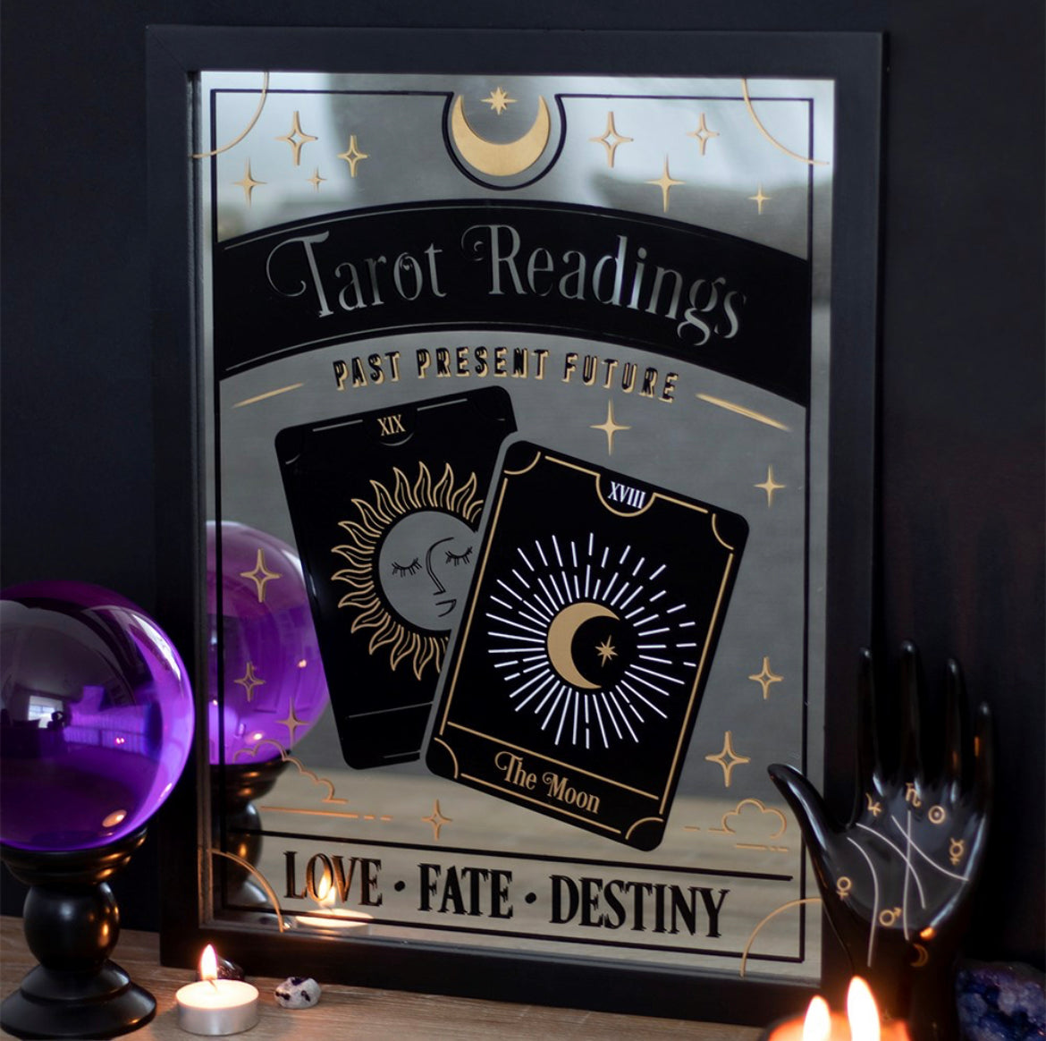 Tarot Reading Mirrored Wall Hanging