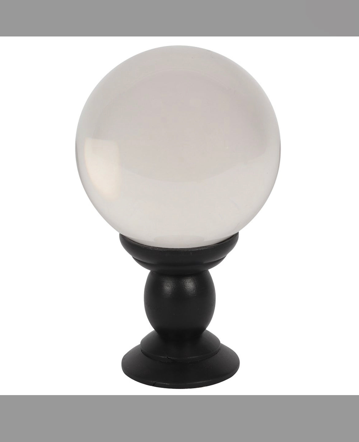 Large Clear Crystal Ball on stand